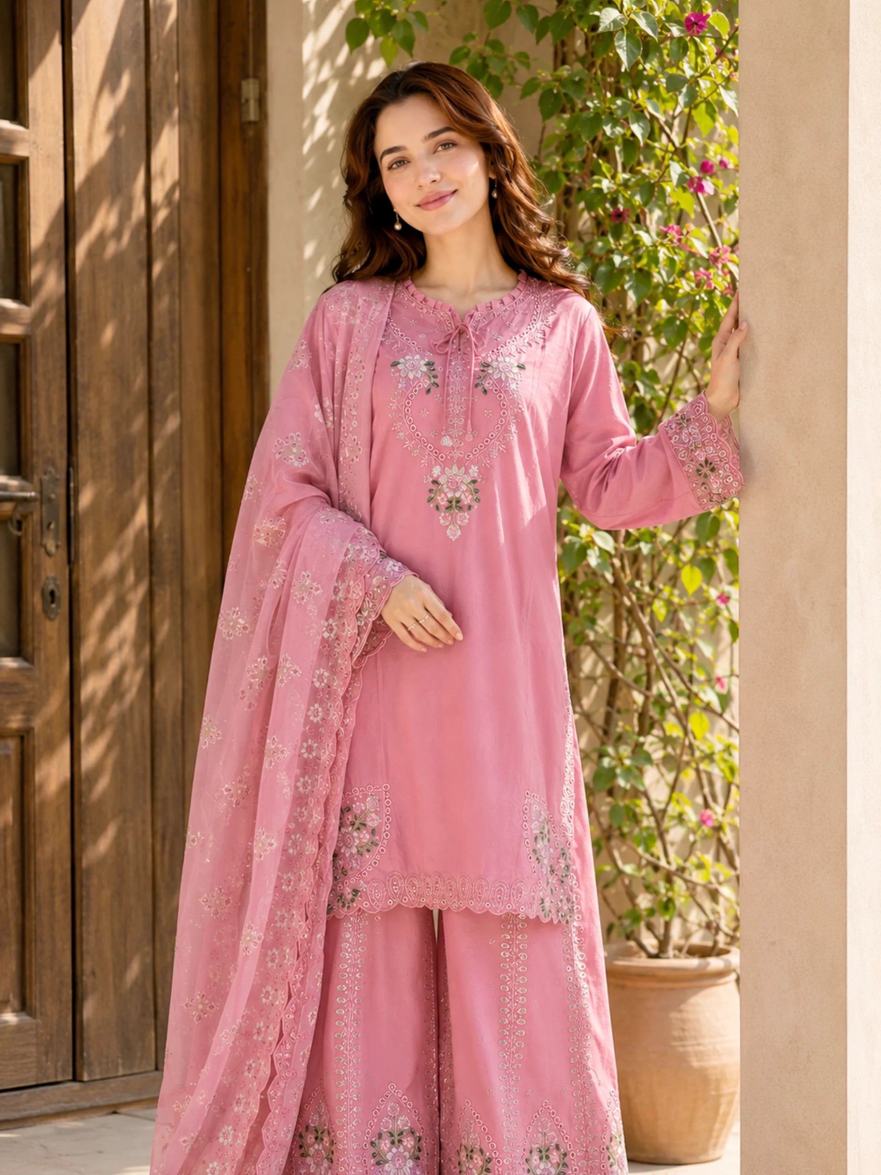 Neelam- Stitched 3 Piece Embroidered