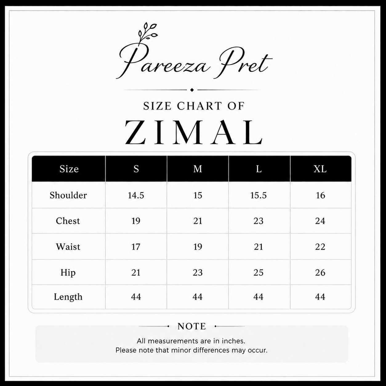Zimal- Stitched 3 Piece Embroidered