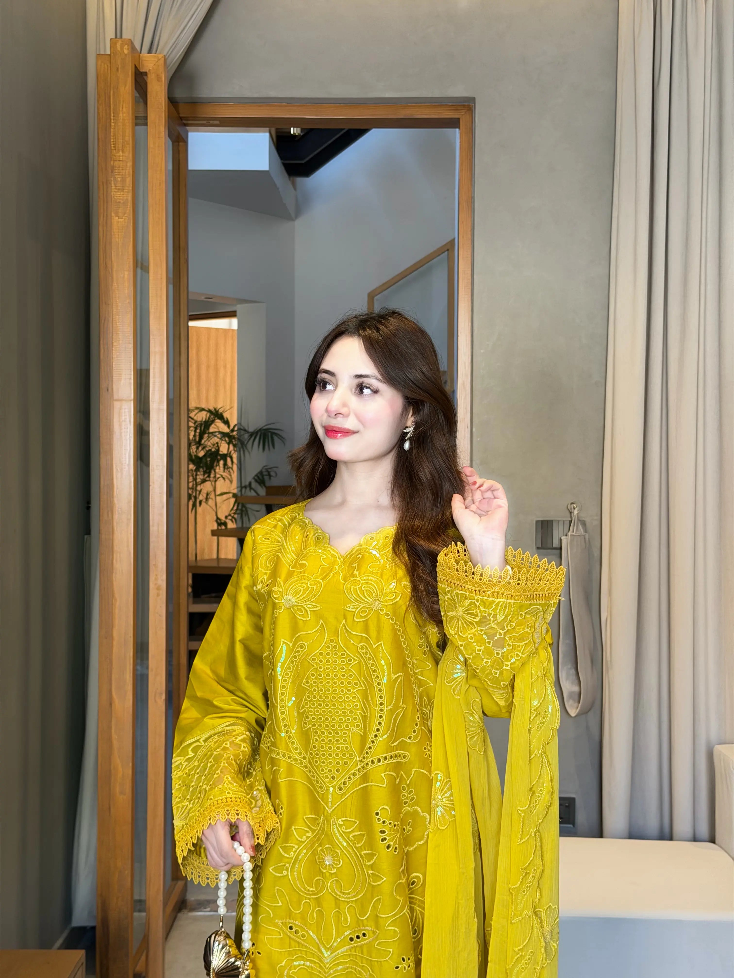 Zimal- Stitched 3 Piece Embroidered