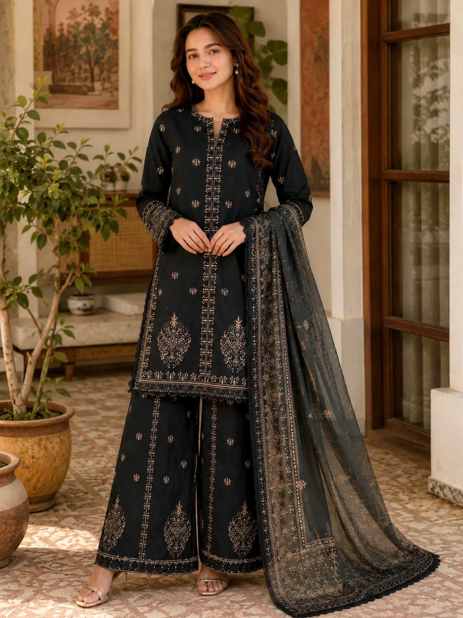 Veera – 3-Piece Embroidered Lawn
