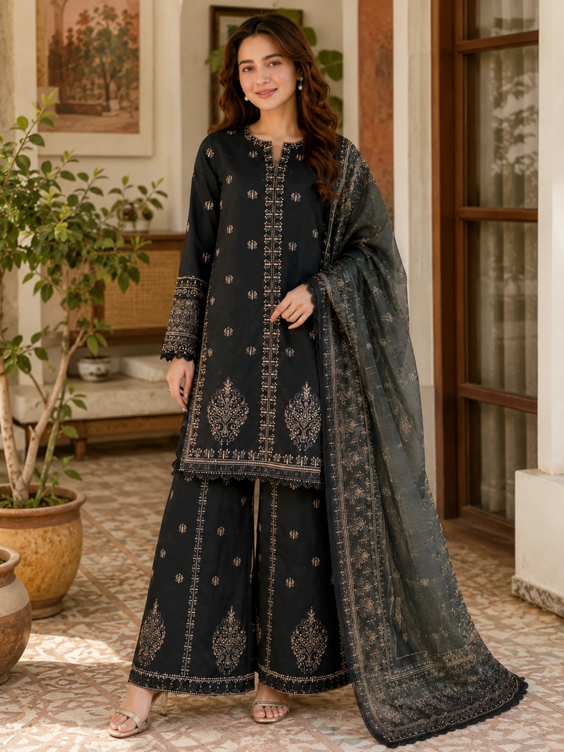 Veera – 3-Piece Embroidered Lawn