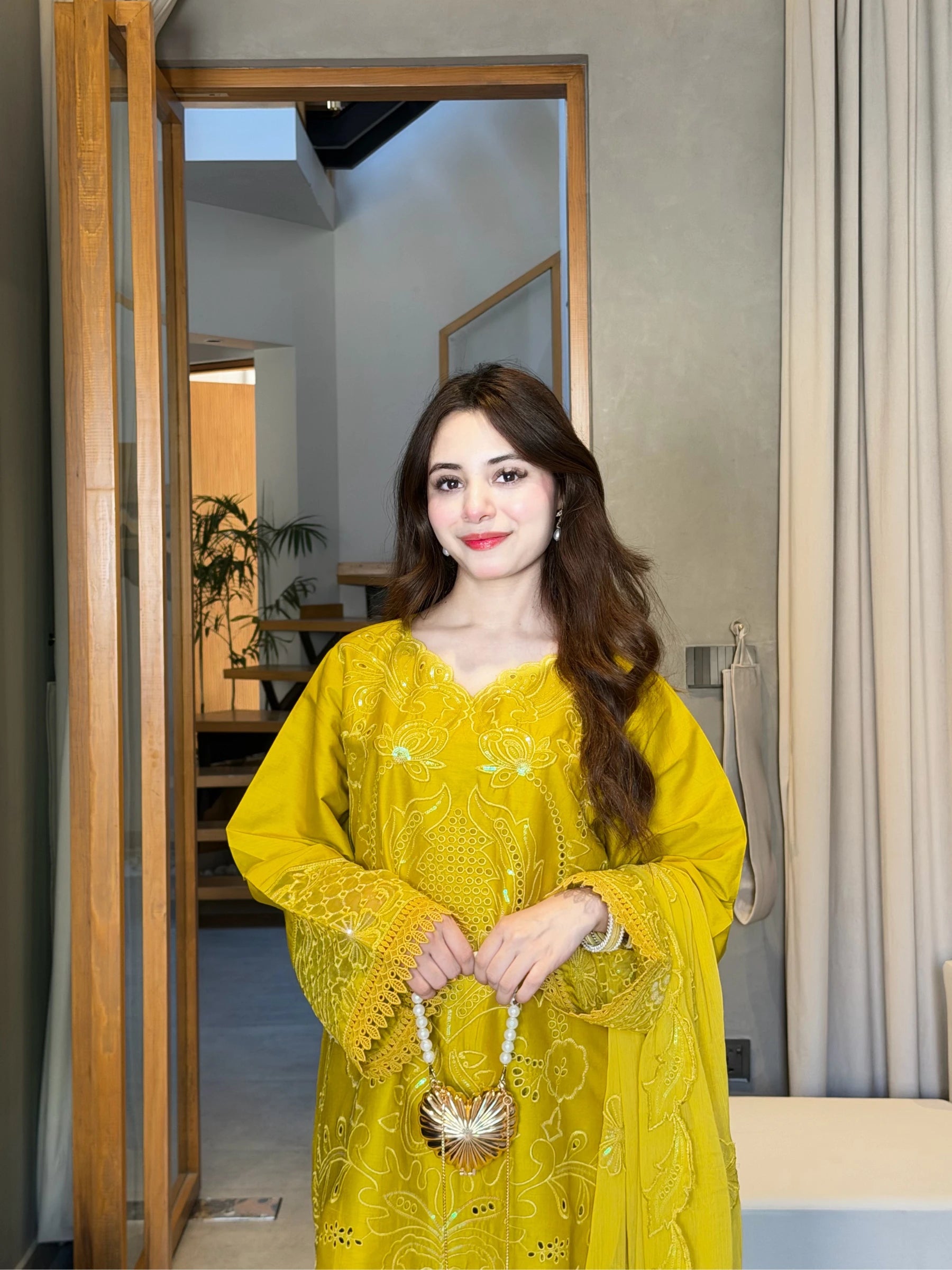 Zimal- Stitched 3 Piece Embroidered